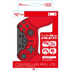 【Switch】 コントローラPro Lite（ネオンレッド）