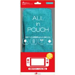 【Switch】 Switch/Switch Lite用 ALL in POUCH (ターコイズ)