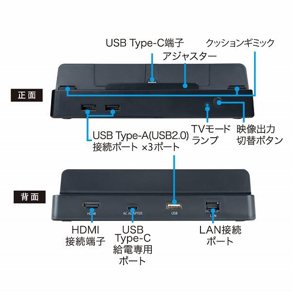 Answer ANS-SW148BK 【Switch】 有機ELモデル サブドック
