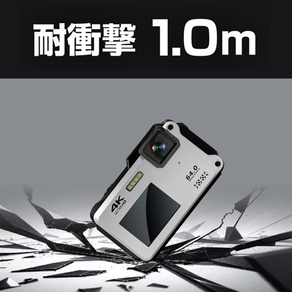 Bluemake 防水コンパクトデジタルカメラ CALSモード 防塵 WI-FI 耐衝撃