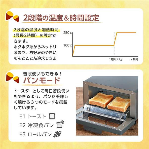 ライソン 超蜜やきいもトースター G2（第弍世代）[便利な多機能/パンも