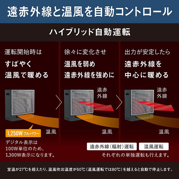 DAIKIN 遠赤外線暖房機 ハイブリッドセラムヒート [温風/遠赤外線