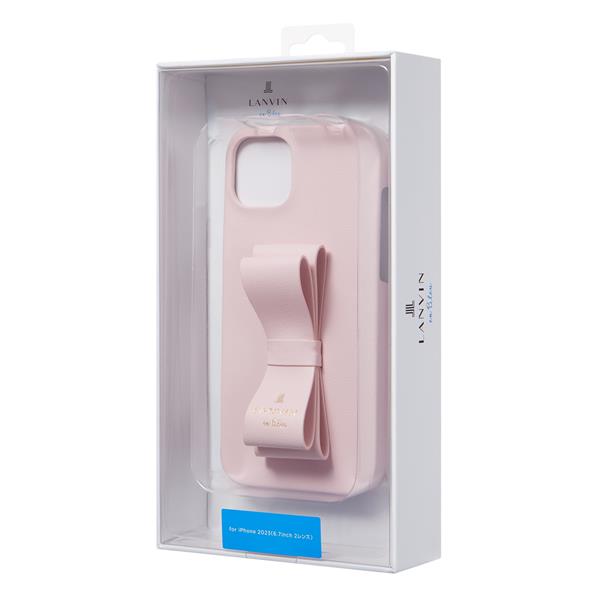 LANVIN en Bleu iPhone15Plus用ケース【ハードケース/ピンク系