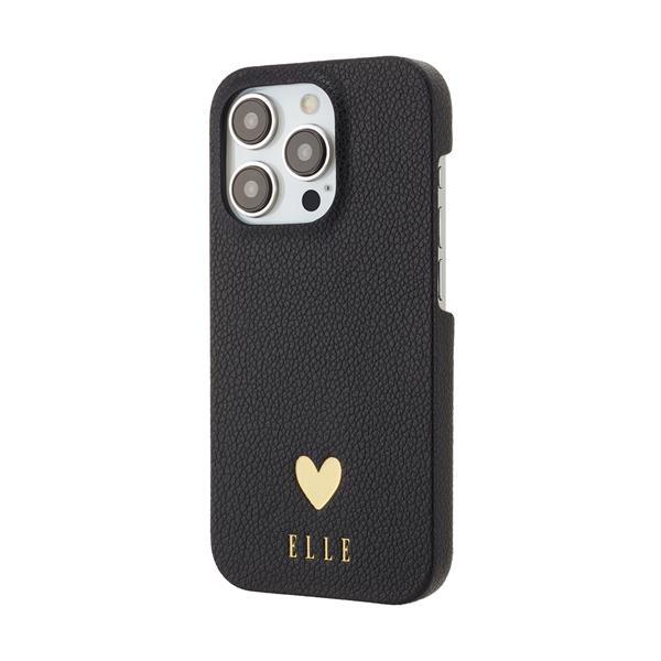 ELLE iPhone15Pro用ケース【ハードケース/ブラック】 ELBLKWPIP2361P