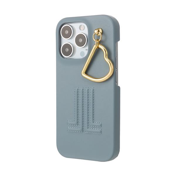 LANVIN en Bleu iPhone16Pro用ケース ハードケース チャーム付 ブルー