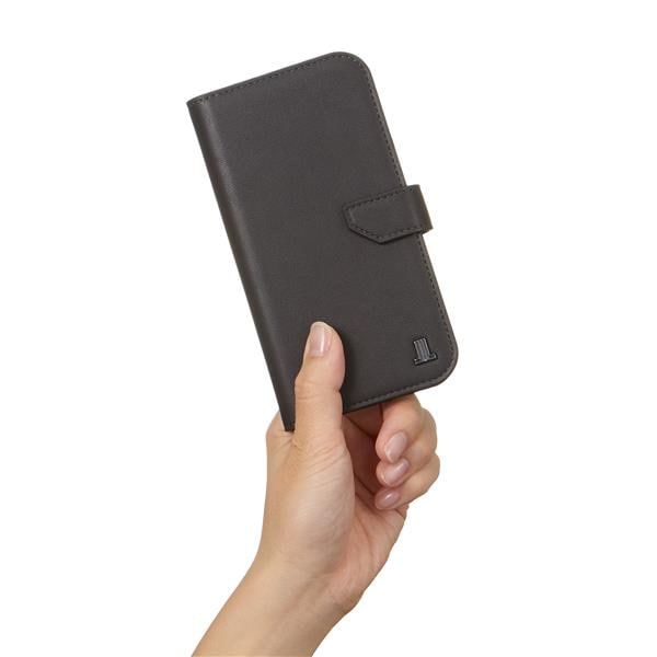 LANVIN COLLECTION iPhone16用ケース 手帳型 グレー LCDLGRYFLIP2461