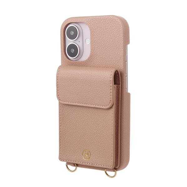 ELLE ELDPKWPWPIP2461 iPhone16用ケース ハードケース ポーチ付