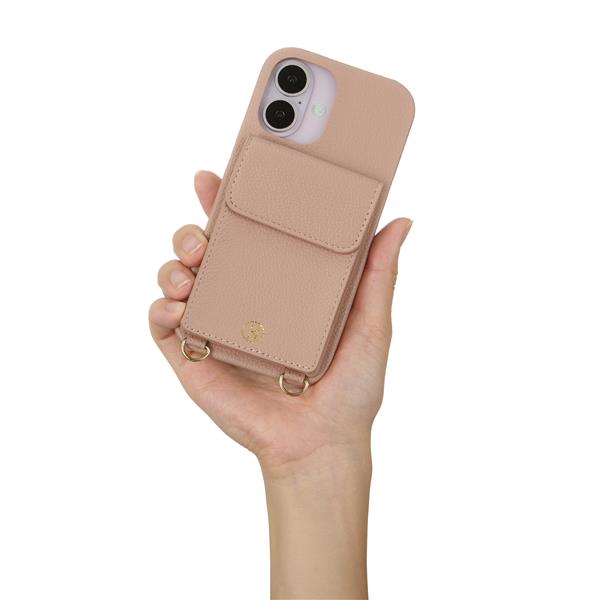 ELLE ELDPKWPWPIP2461 iPhone16用ケース ハードケース ポーチ付