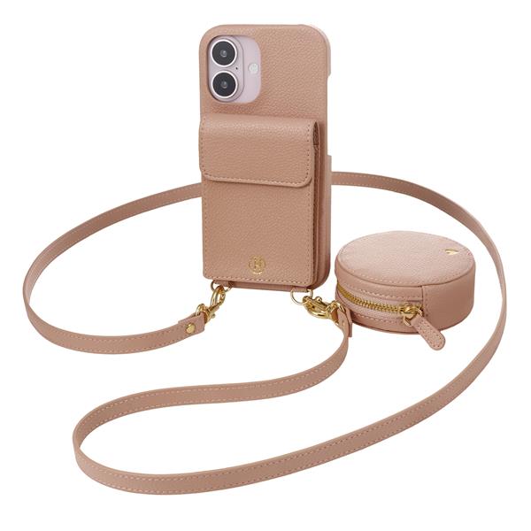 ELLE ELDPKWPWPIP2461 iPhone16用ケース ハードケース ポーチ付