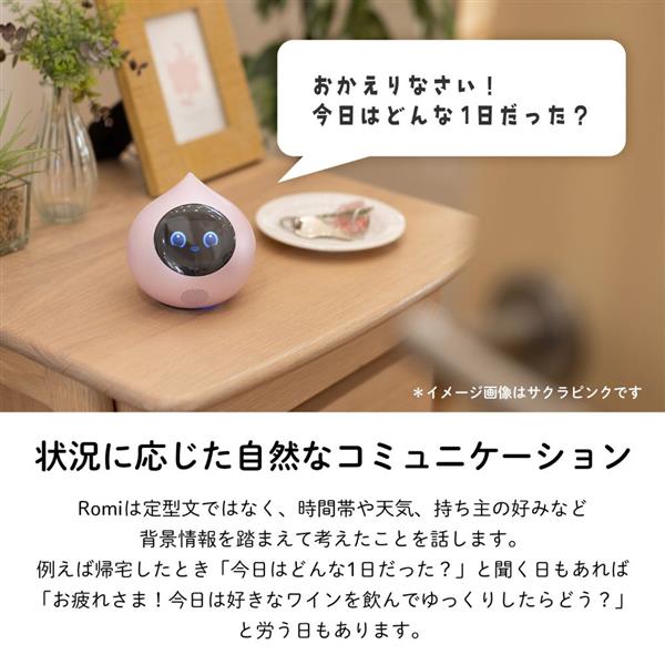 MIXI 会話AIロボットRomi Lacatanモデル スカイブルー ROMI-L01BL