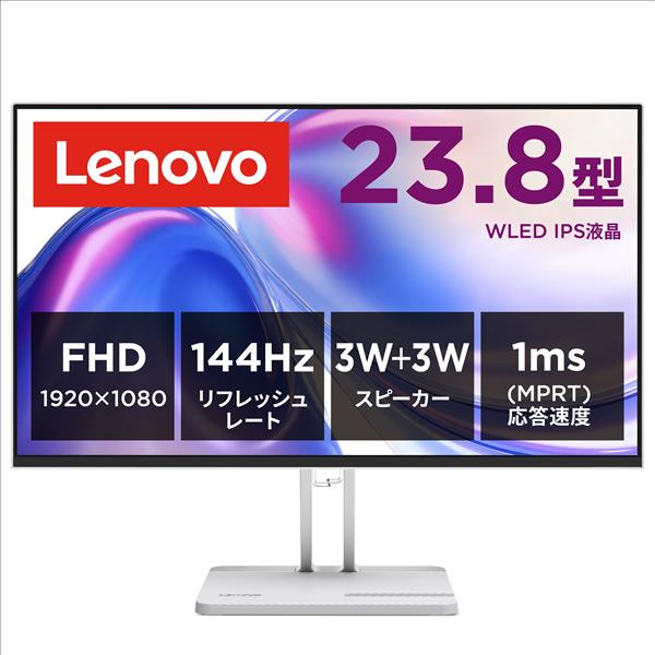 lenovo 液晶ﾓﾆﾀｰ/Lenovo L24-4C/23.8型/ﾌﾙHD(1920×1080)/IPSﾊﾟﾈﾙ/光沢