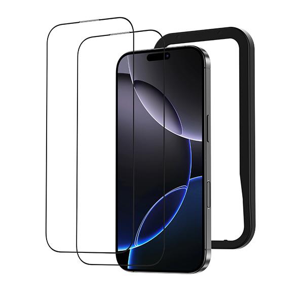 NIMASO ガラスフィルムセット iPhone 16 Pro Max TPUソフトケース
