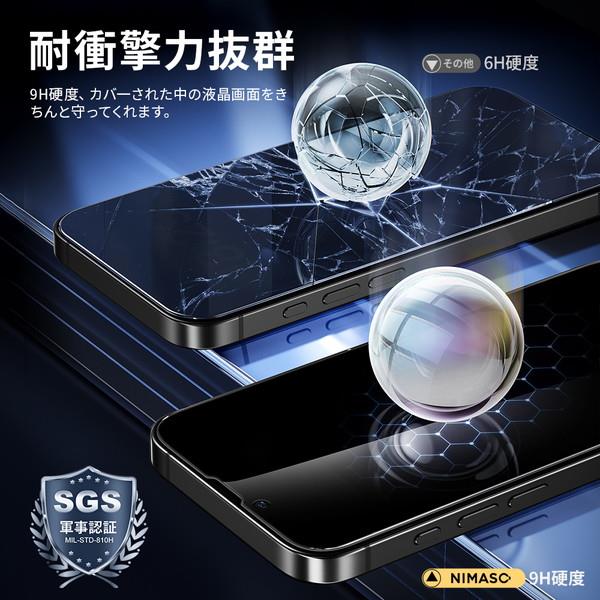 NIMASO NI-G1-SEN2 iPhone 16e フィルム のぞき見防止 ケースに