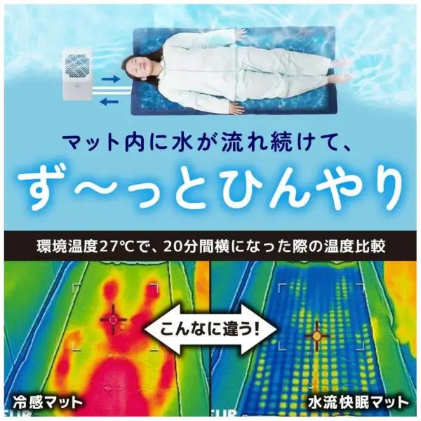 サンコー ひんやり水流快眠マット WATM26SWH | ノジマオンライン
