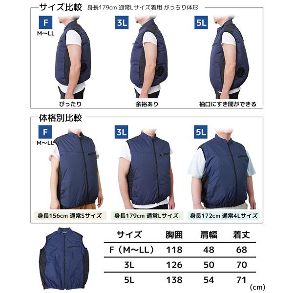 サンコー 冷蔵服 2026 ベスト ネイビー/フリー TKCV26SNVF | ノジマ