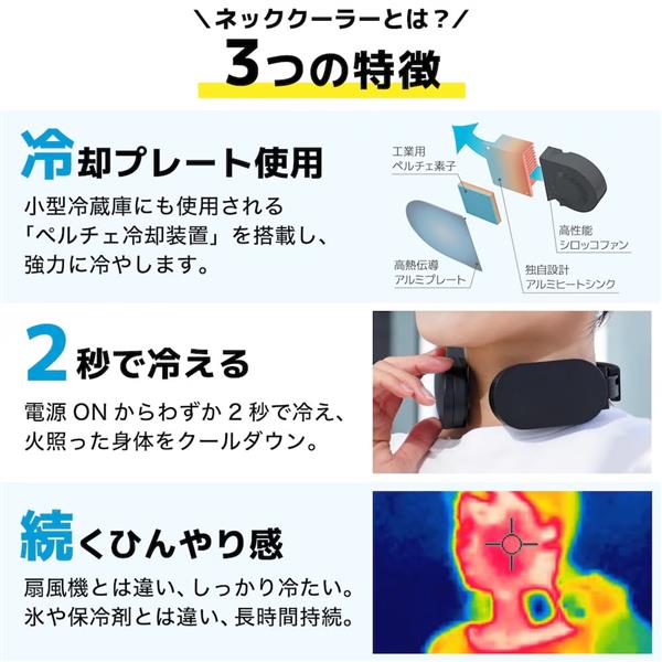 mini＊ネッククーラーカバー オーダーページ ブラック 完成品]Sサイズ