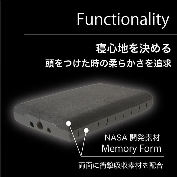 WeatherlyJapan 3D無重力枕 炭眠 7.5cm Sサイズ 活性炭配合