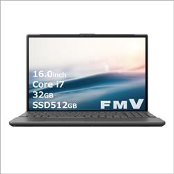 Fujitsu FMVA77J3B ノートPC FMV AH77 J3 16.0インチ Windows 11 Corei7-1360P メモリ32GB  SSD512GB Microsoft Office搭載 ブライトブラック 2024年10月モデル | ノジマオンライン