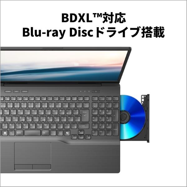 Fujitsu FMVA53J3B ノートPC FMV AH53 J3 16.0インチ Windows 11 Ryzen 7 7735U メモリ16GB  SSD512GB Microsoft Office搭載 ブライトブラック 2024年10月モデル | ノジマオンライン