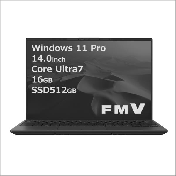 Fujitsu FMVUXJ3B ノートPC FMV UH-X J3 14.0インチ Windows 11 Pro Core Ultra7-155U  メモリ16GB SSD512GB Microsoft Office搭載 ピクトブラック 2024年10月モデル | ノジマオンライン