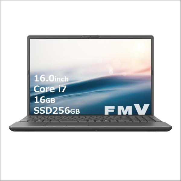 Fujitsu FMVA50J3B ノートPC FMV AH50 J3 16.0インチ Windows 11 Corei7-1255U メモリ16GB  SSD256GB Microsoft Office搭載 ブライトブラック 2024年10月モデル | ノジマオンライン