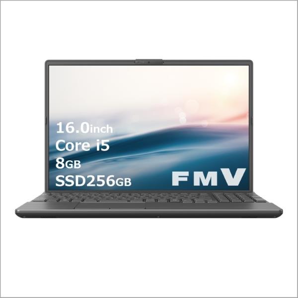 Fujitsu FMVA45J3B ノートPC FMV AH45 J3 16.0インチ Windows 11 Corei5-1235U メモリ8GB  SSD256GB Microsoft Office搭載 ブライトブラック 2024年10月モデル | ノジマオンライン