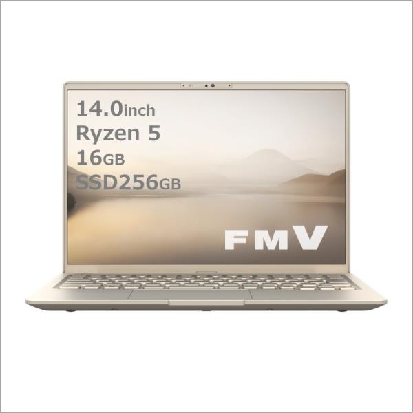 Fujitsu FMVM55J3G ノートPC FMV MH55 J3 14.0インチ Windows 11 Ryzen 5 7520U  メモリ16GB SSD256GB Microsoft Office搭載 ベージュゴールド 2024年10月モデル | ノジマオンライン