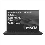 Fujitsu FMVUXJ3B ノートPC FMV UH-X J3 14.0インチ Windows 11 Pro Core Ultra7-155U  メモリ16GB SSD512GB Microsoft Office搭載 ピクトブラック 2024年10月モデル | ノジマオンライン