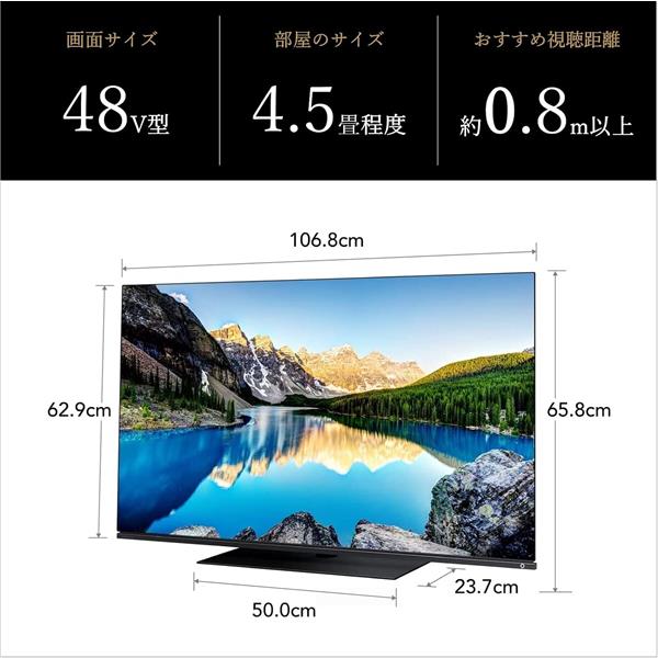 REGZA 48X8900L 4K有機ELTV REGZA（レグザ)【48V型/ZR IIエンジン/Dolby Atmos】 | ノジマオンライン