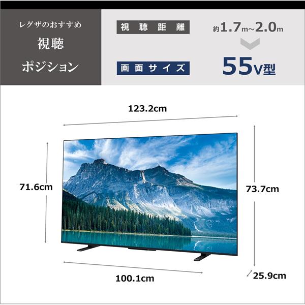 REGZA 4K液晶TV REGZA 55V型/Airplay対応/Wi-Fi対応/リファー