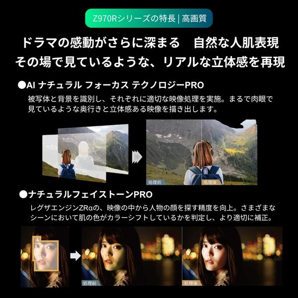 REGZA 4KminiLED液晶テレビ 100V型/タイムシフトマシン/重低音