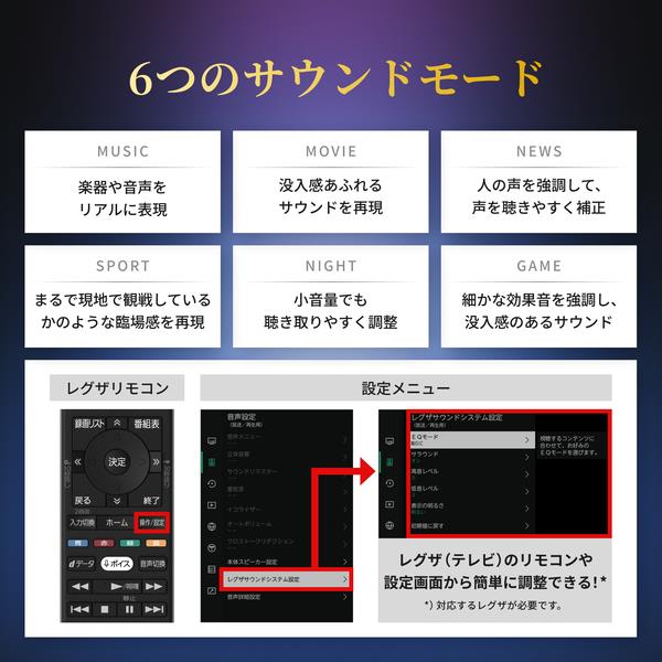 REGZA サウンドバー 3.1.2ch/最大270W/9スピーカー搭載 RA-B500