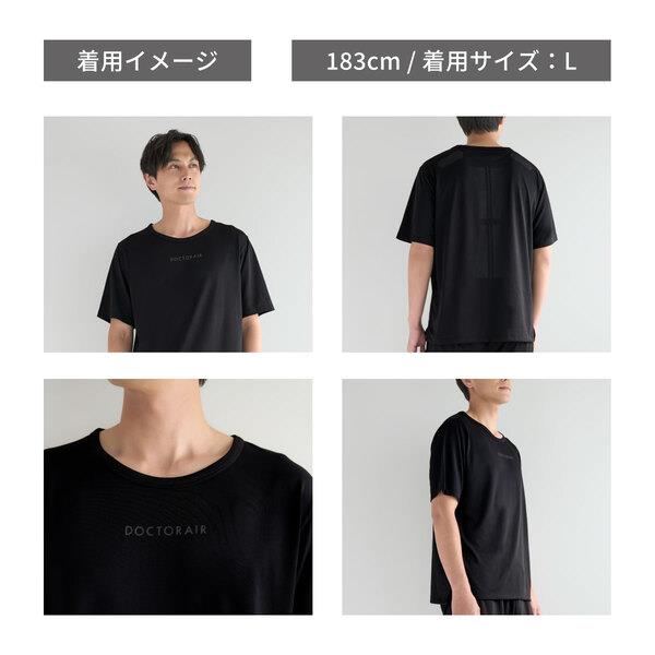 DOCTOR AIR リカバリーTシャツ(ユニセックス　Mサイズ) リカバリーTシャツ(Mサイズ/ブラック) | ドクターエア公式オンラインストア