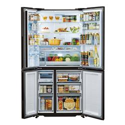 AQUA 冷蔵庫 4ドア 観音開き 512L ダークウッドブラウン ☆大型