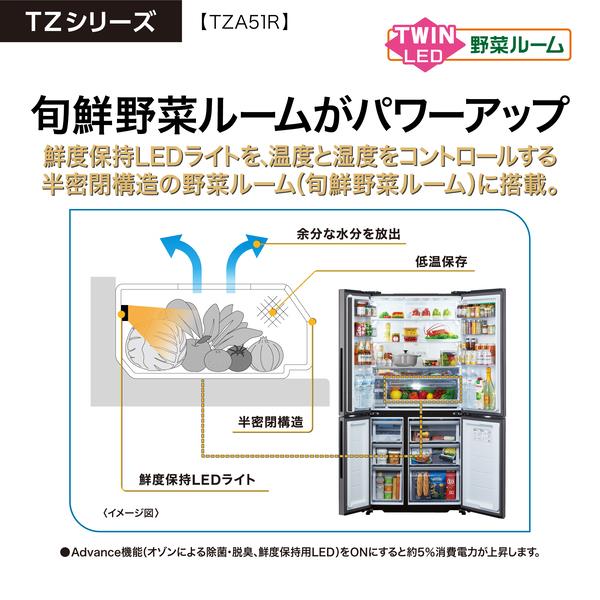 AQUA 冷蔵庫 4ドア 観音開き 512L ダークシルバー ☆大型商品配送対象