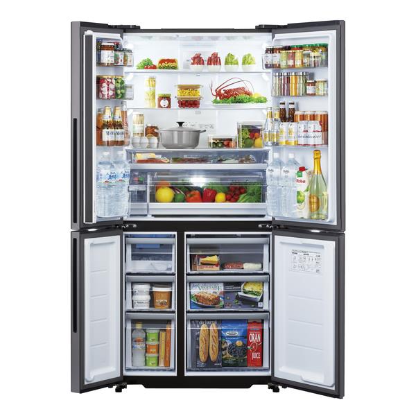 AQUA 冷蔵庫 4ドア 観音開き 512L ダークシルバー ☆大型商品配送対象