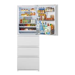 AQUA 冷蔵庫 DELIE+ 4ドア 433L 右開き クリアシェルホワイト ☆大型