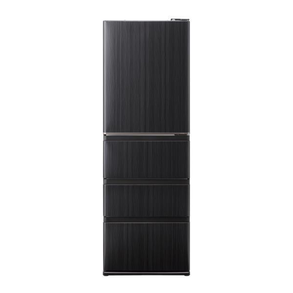 【即納！最大半額！】 AQUA AQR-V43R-K 冷蔵庫 4ドア 433L 右開き ウッドブラック 冷蔵庫・冷凍庫