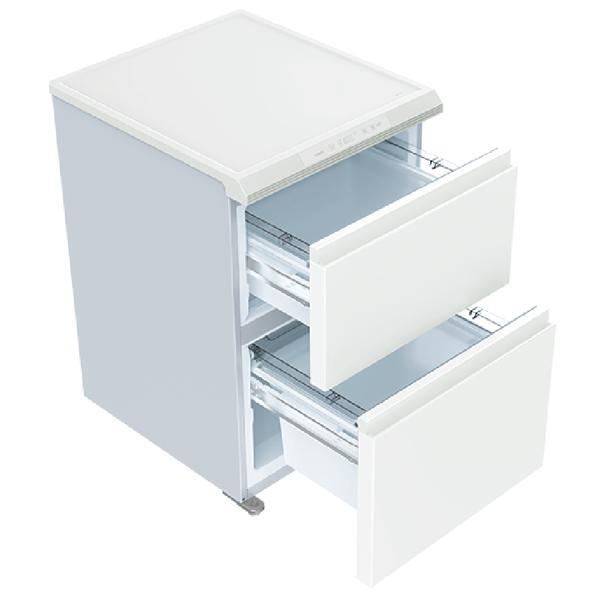 AQUA 冷凍庫 ファン式 【2段引き出し/145L/サテンホワイト】 AQF