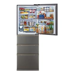 AQUA 冷蔵庫FREEZIA+ ［4ドア/右開き/362L/ブライトダークシルバー