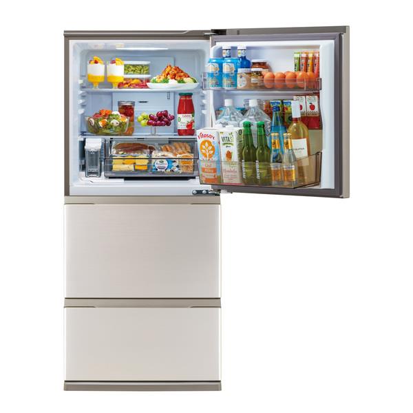 AQUA 冷蔵庫 [3ドア/右開き/262L/自動製氷機能あり/ブライトシャンパン