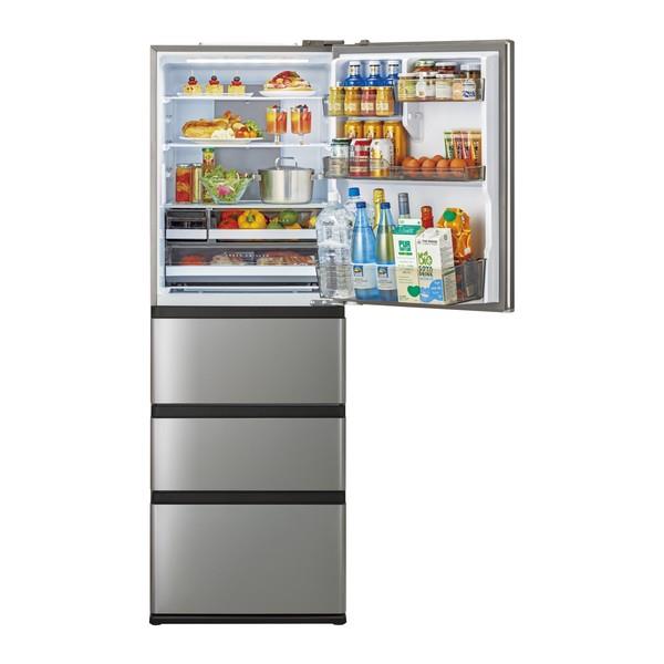 AQUA 冷蔵庫 DELIE+ 4ドア 右開き 433L チタンシルバー ☆大型配送対象