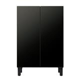 AQUA 家具冷蔵庫LOOC ファン式2ドア 観音開き 72L ブラウンウッド AQR