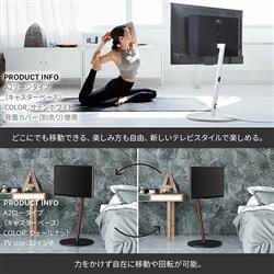 EQUALS テレビスタンド ロータイプ WALL サテンブラック テレビスタンド WALL V2 ロータイプWLTVA5119