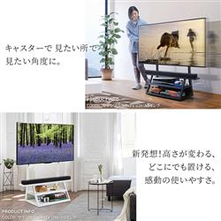 EQUALS WALL【32～65インチ対応/収納・キャスター付き/TVスタンド/M1