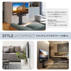 EQUALS 24～55型対応 WALL【V3/COMPACT/ホワイトオーク