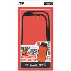 【Switch2】 ソフトスリムポーチSW2レッド
