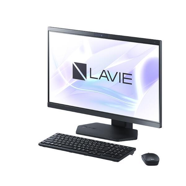 【2023年5月18日発売】 デスクトップPC  LAVIE【23.8インチ/Windows11/Ryzen5-7530U/メモリ16GB/SSD512GB/Microsoft  Office搭載/ファインブラック/2023年5月モデル】 PC-A2356GABN