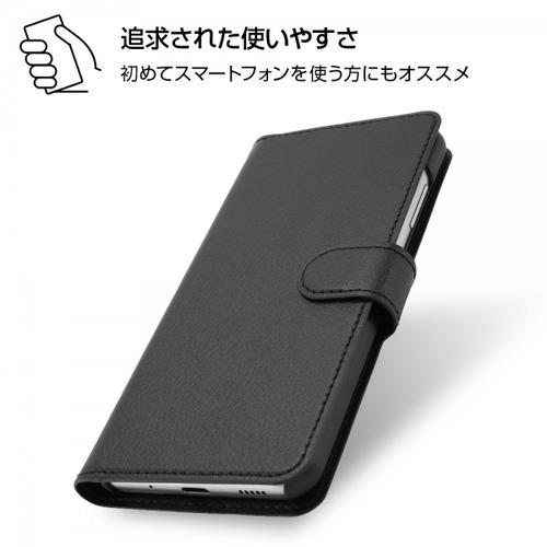 株）レイ・アウト Galaxy A21/A20 手帳 シンプル マグネット/ダーク