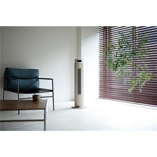 シロカ 大風量タワーファン ビューンタワー ベージュ コードレス SF